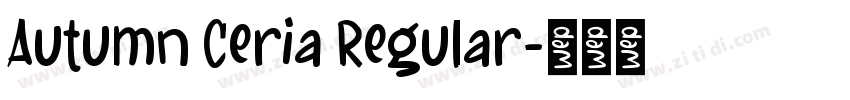 Autumn Ceria Regular字体转换